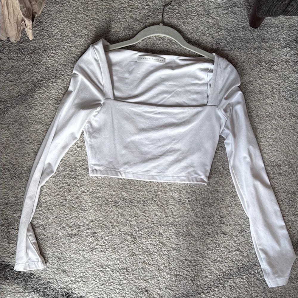 Elegant White Long Sleeve Top